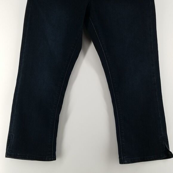 Lola Jeans Womens Size 00 Capris Crop 4 Way Fit 360 Comfort Regular Rise Blue - Picture 3 of 11